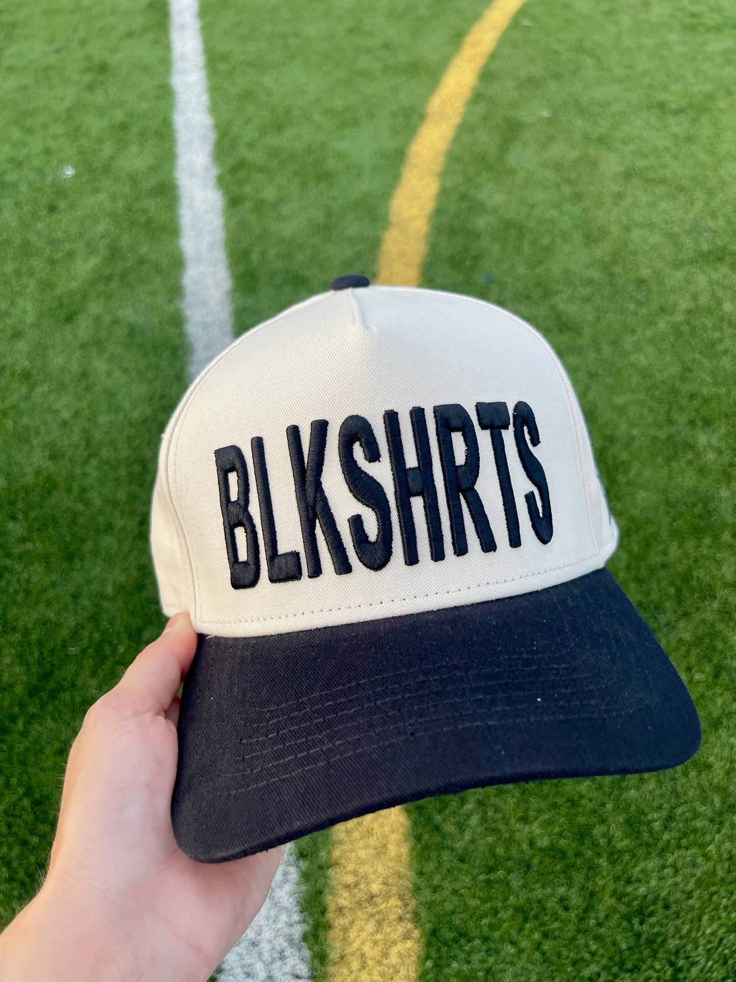 Blkshrts Puff Hat | Black + Natural