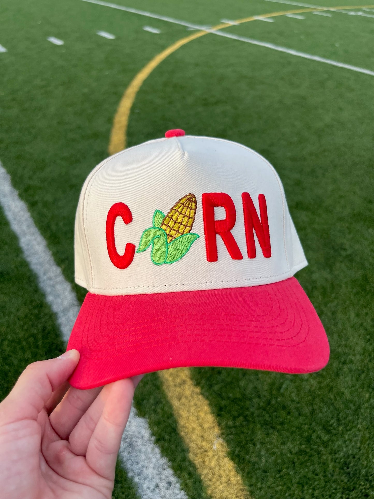 Corn Hat | Red + Natural