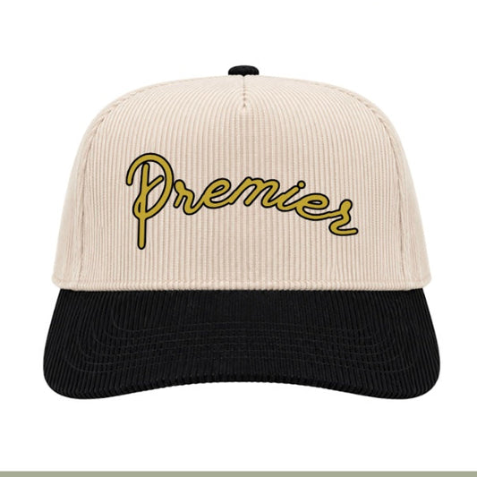 Premier Script | Black/Natural Corduroy