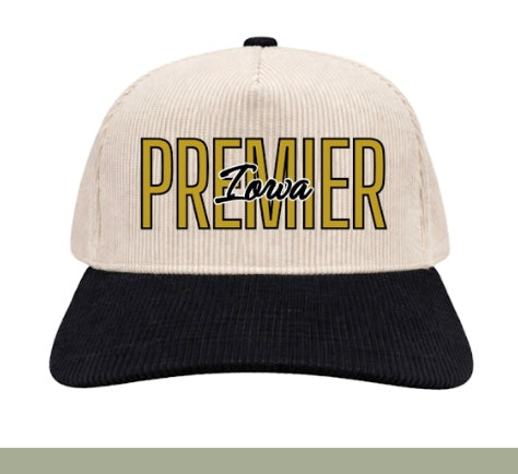 Premier Iowa | Black/Natural Corduroy
