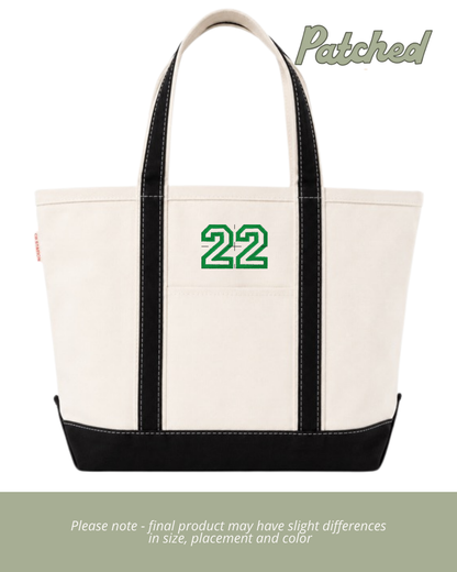 Customizable Player Number Tote Bag