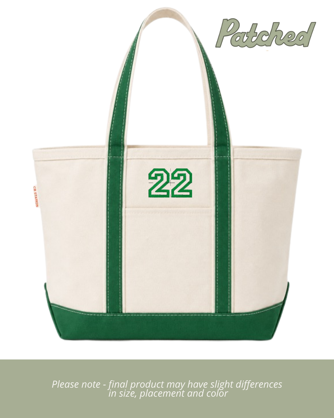 Customizable Player Number Tote Bag