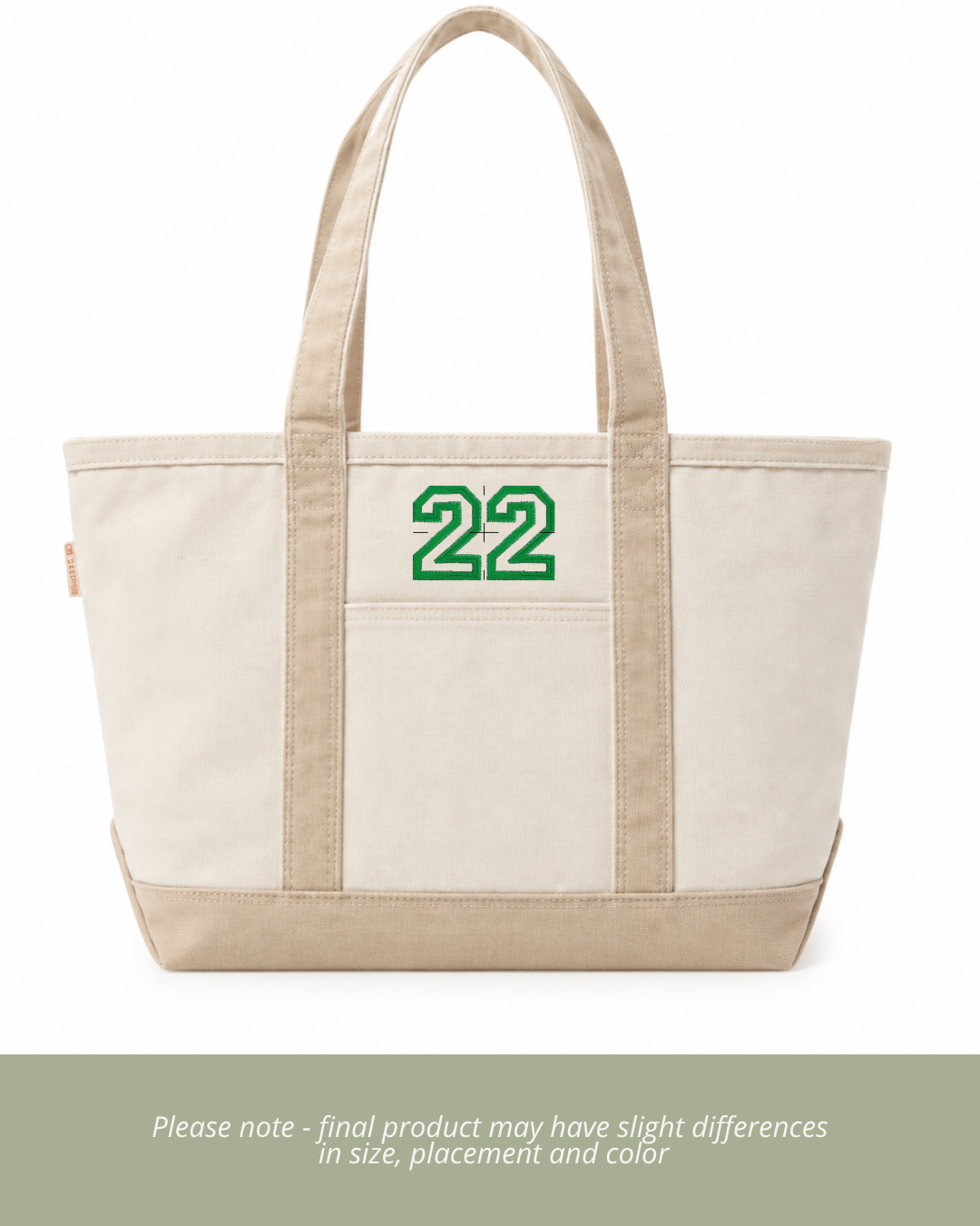 Customizable Player Number Tote Bag