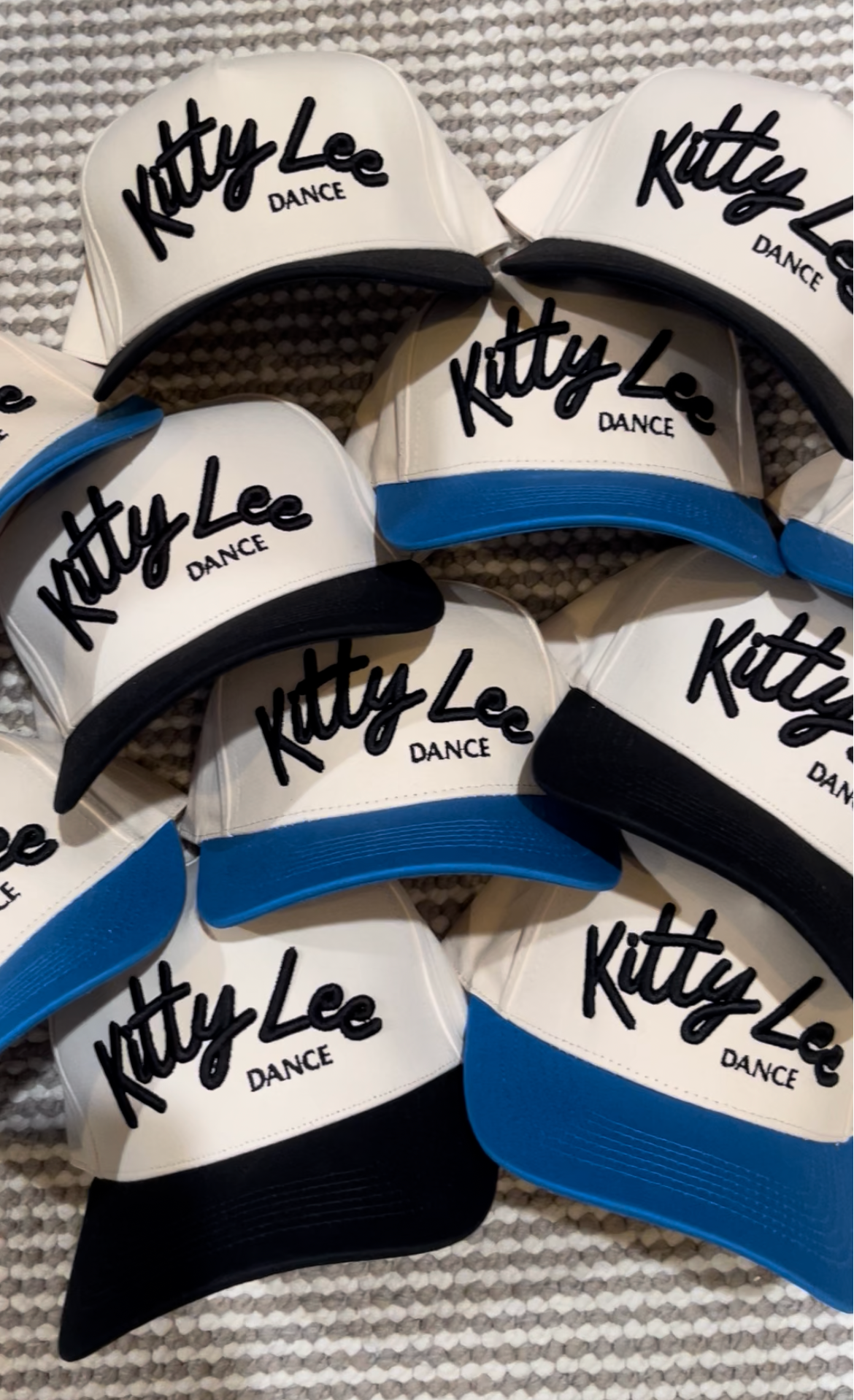 CUSTOMIZED | ADULT Kitty Lee Dance Script | Natural/Black Cotton Hat