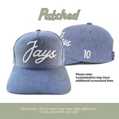 CUSTOMIZED | Jays | Navy Corduroy Hat