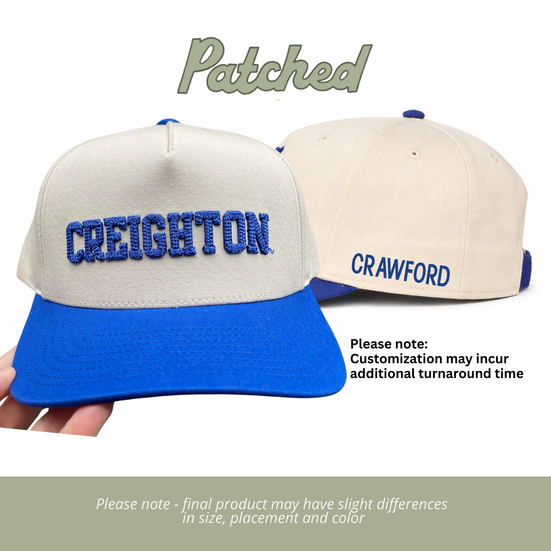 CUSTOMIZED | Creighton | Royal Blue/Natural Cotton