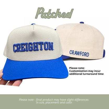 CUSTOMIZED | Creighton | Royal Blue/Natural Cotton