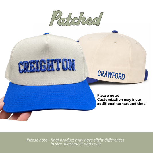 CUSTOMIZED | Creighton | Royal Blue/Natural Cotton