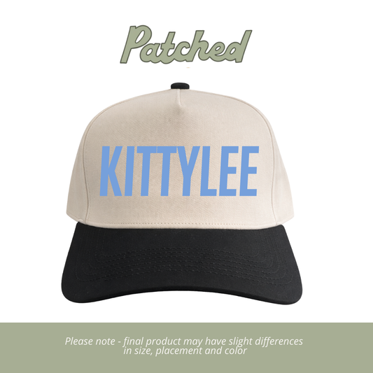 ADULT Kitty Lee Block | Natural/Black Cotton Hat